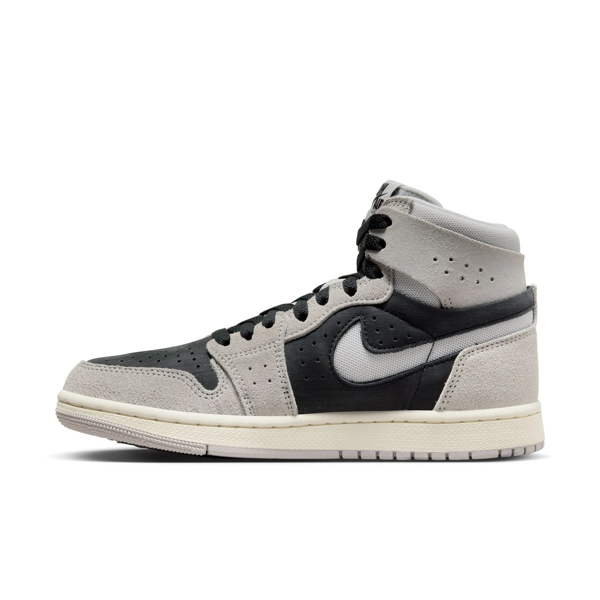 JORDAN WOMEN AIR JORDAN 1 ZOOM AIR CMFT 2 LT IRON ORE/NEUTRAL GREYBLACK