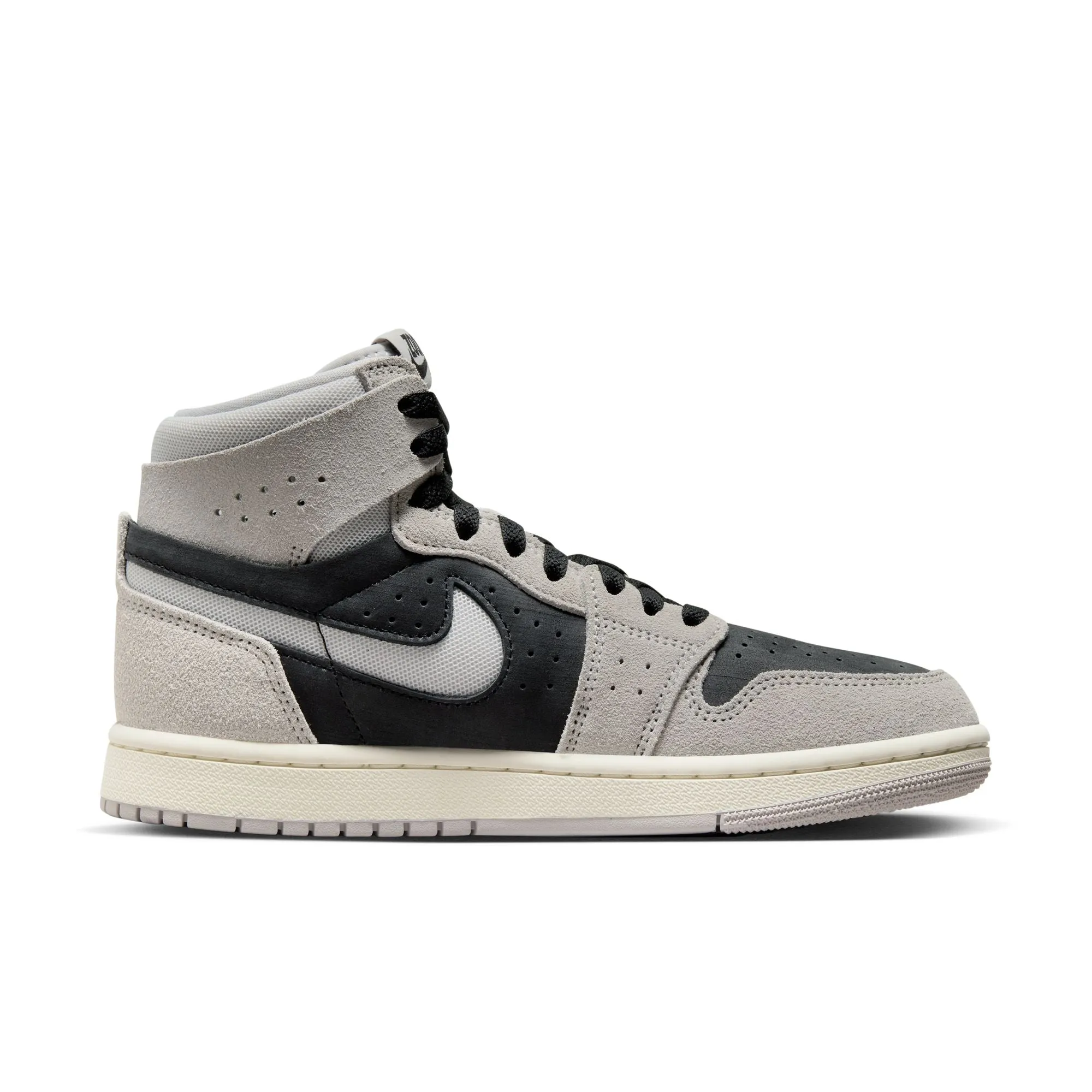 JORDAN WOMEN AIR JORDAN 1 ZOOM AIR CMFT 2 LT IRON ORE/NEUTRAL GREYBLACK