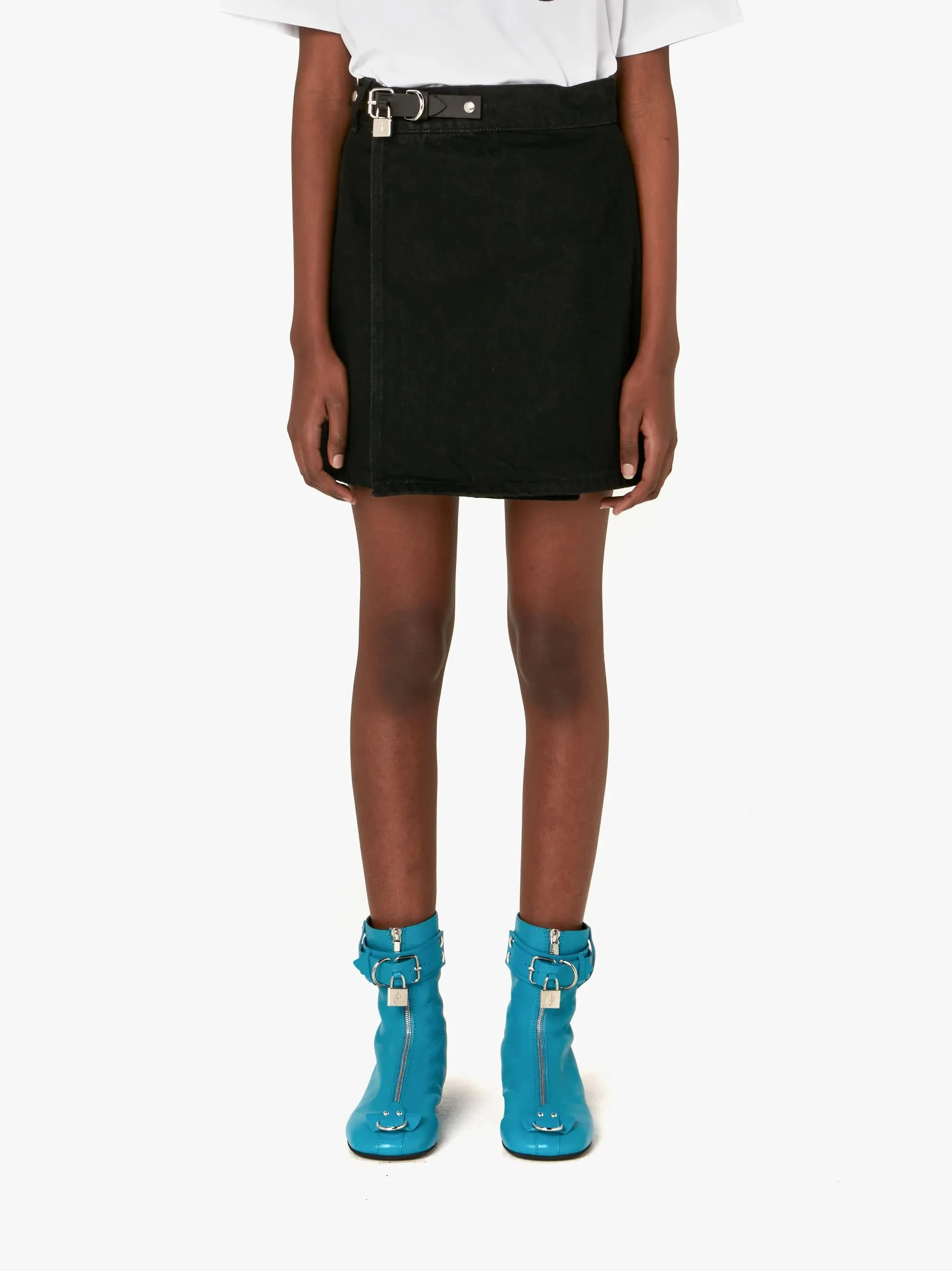JW Anderson Women Padlock Strap Mini Skirt Black