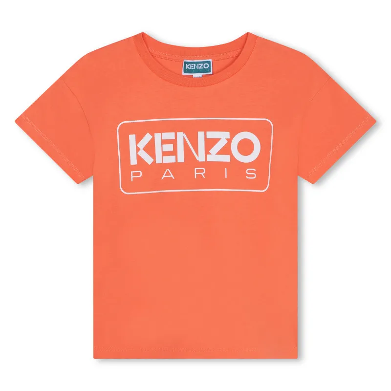 KENZO KIDS Camiseta con logo estampado