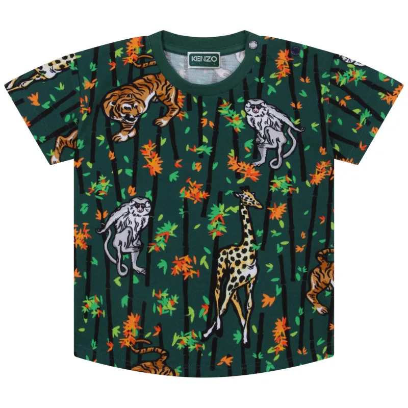 KENZO KIDS Camiseta estampada de piqué