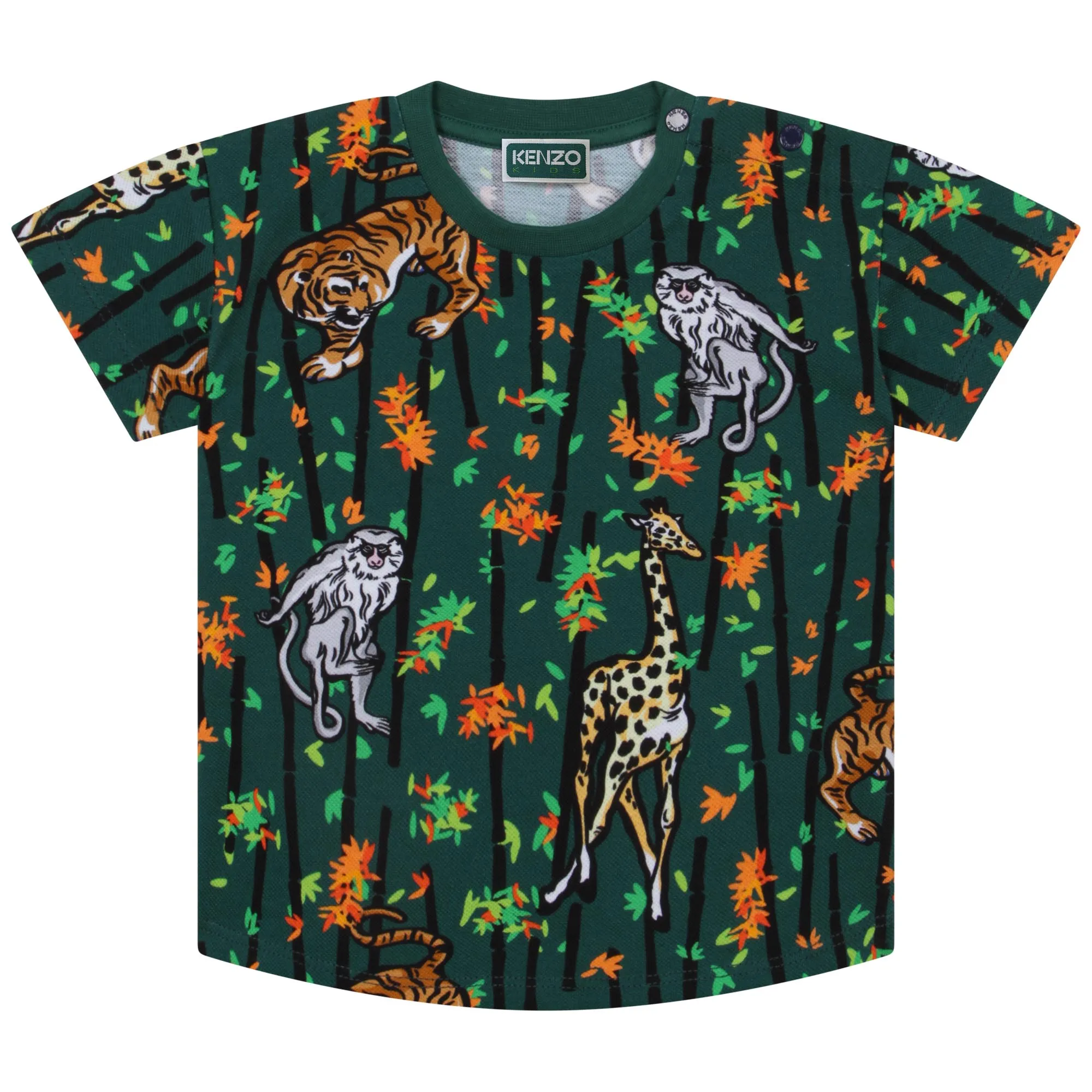KENZO KIDS Camiseta estampada de piqué