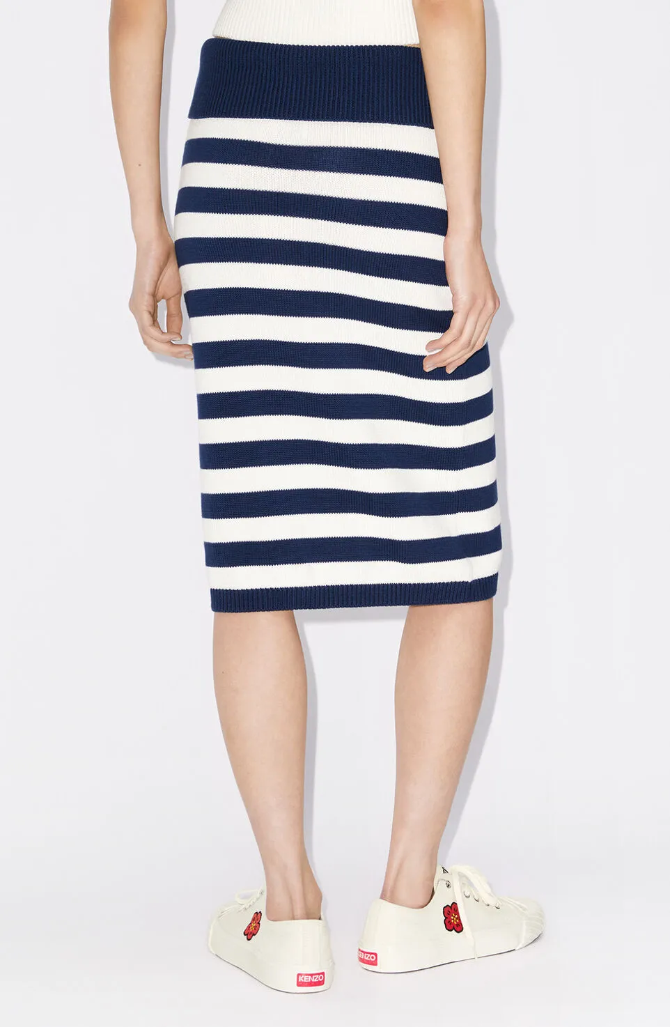 Kenzo Women Tricote Jupe Coton Midnight Blue