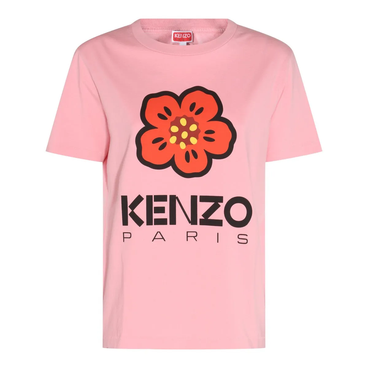 KENZO WOMEN TRICOTE TSHIRT COTON ROSE