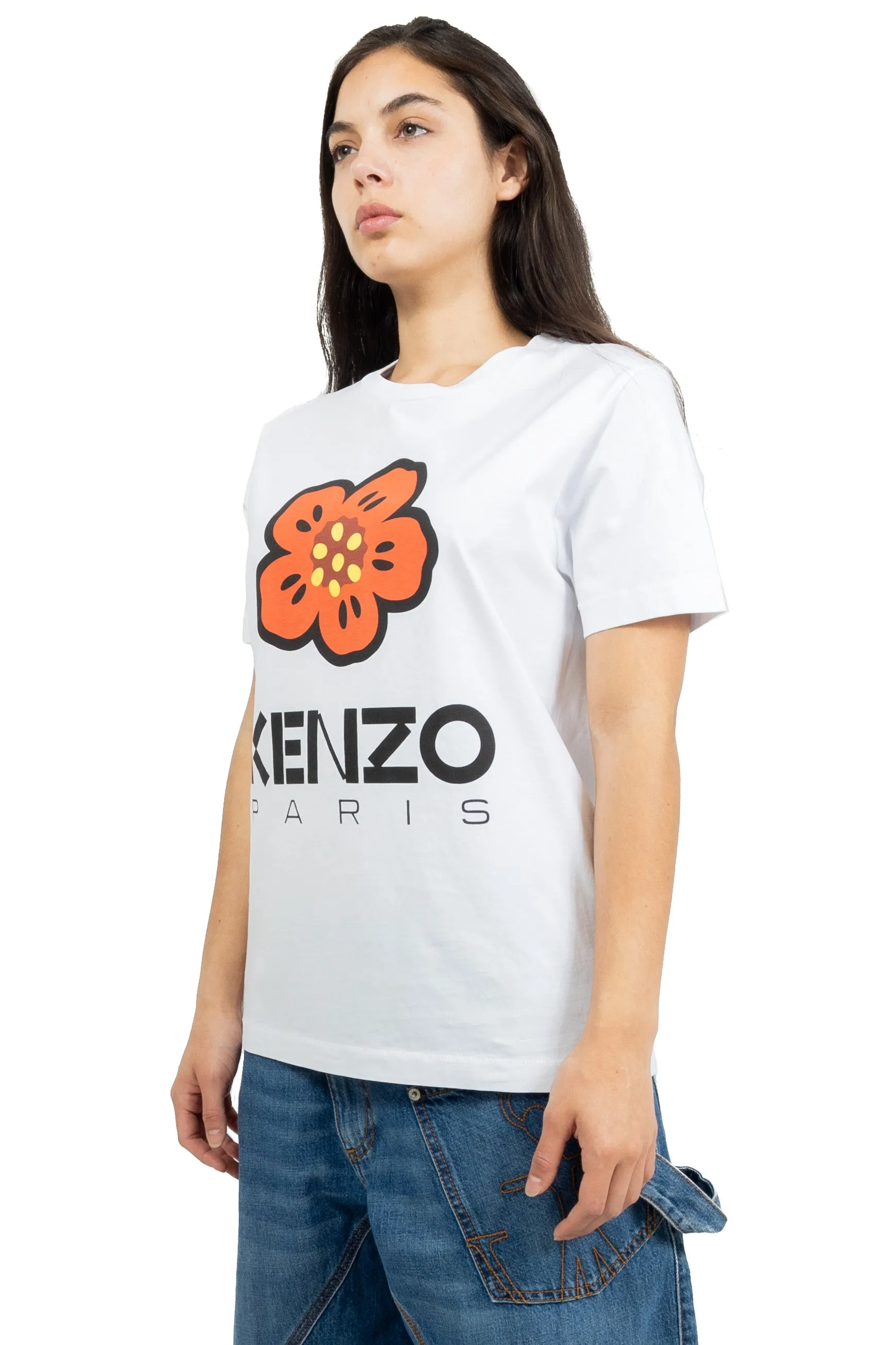 KENZO WOMEN TRICOTE TSHIRT COTON WHITE