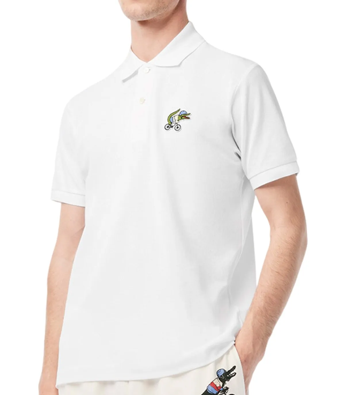 LACOSTE  POLO PARA HOMBRE BLANCO  SEX EDUCATION