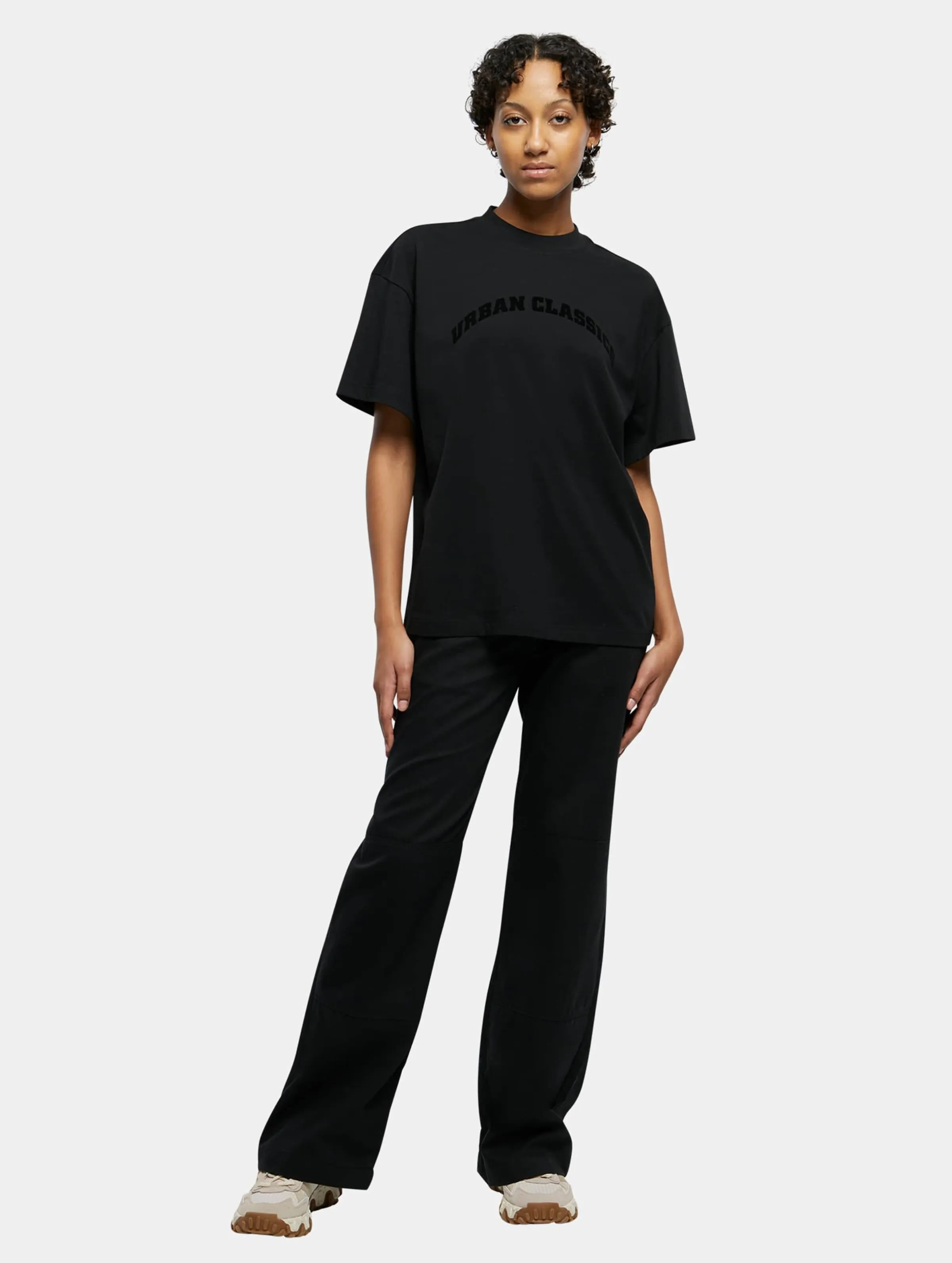Ladies Oversized Flock Tee