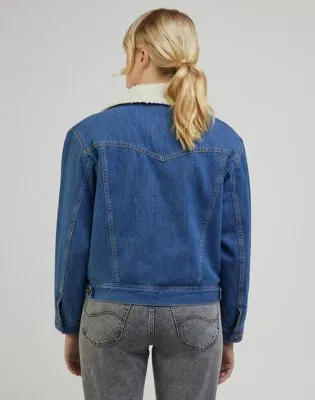 Lee Sherpa Moto Jkt "Mid Blues"
