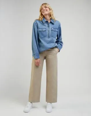 Lee Zip Popover Shirt "Universal Blues"