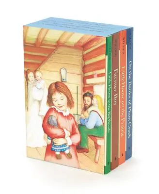 LITTLE HOUSE 4BOOK BOX SET: LITTLE HOUSE IN THE BIG WOODS, FARMER BOY, LITTLE HOUSE ON THE PRAIRIE, ON THE BANKS OF PLUM CREEK