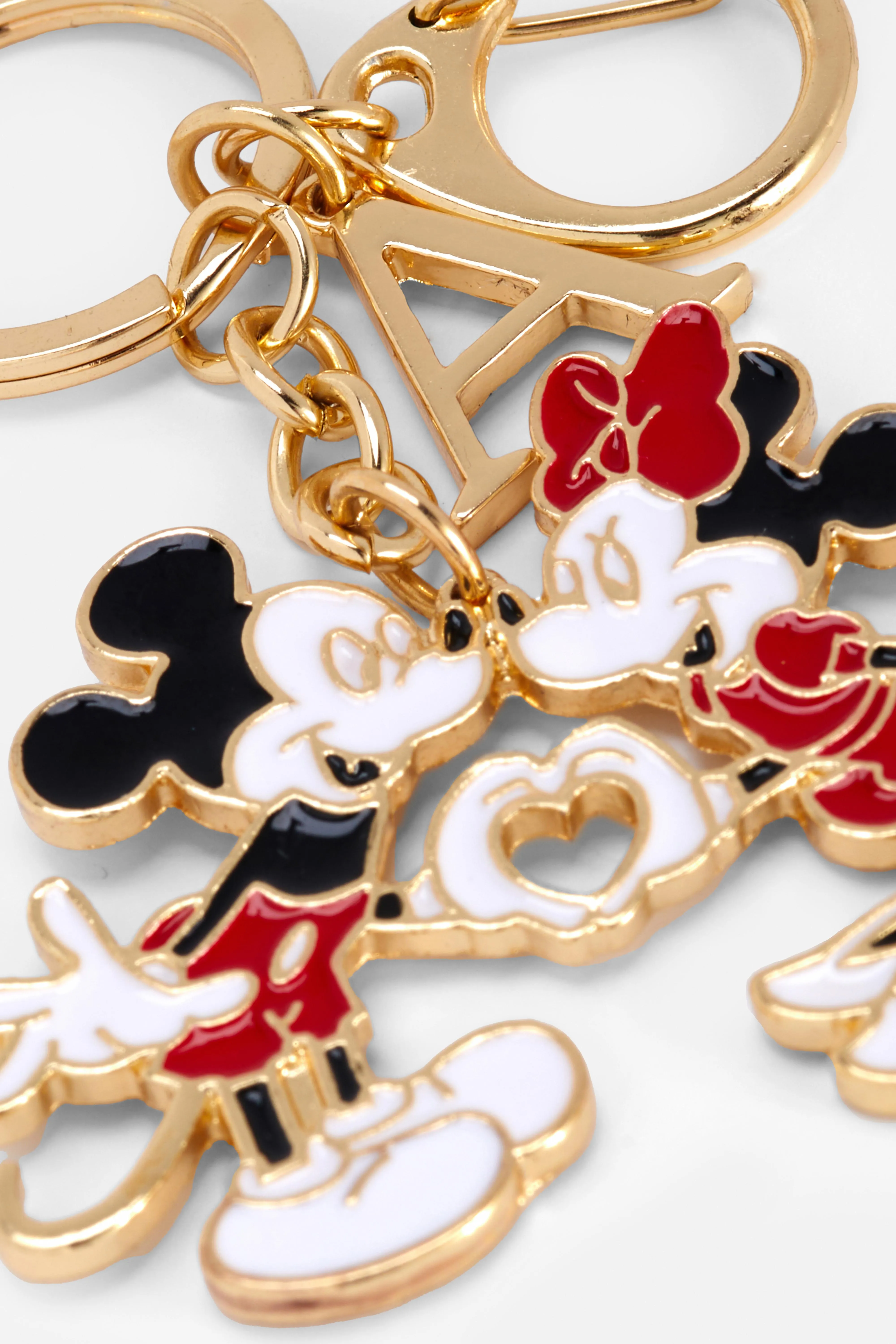 Llavero de Mickey y Minnie de Disney con inicial