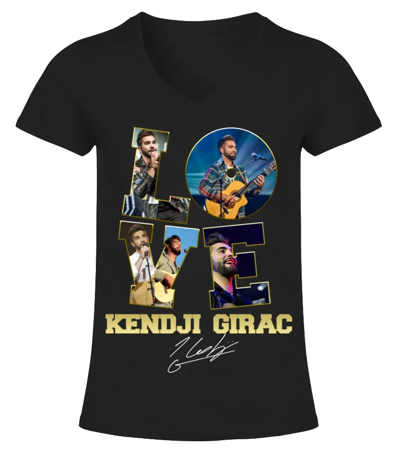 LOVE KENDJI GIRAC Camiseta cuello pico Mujer