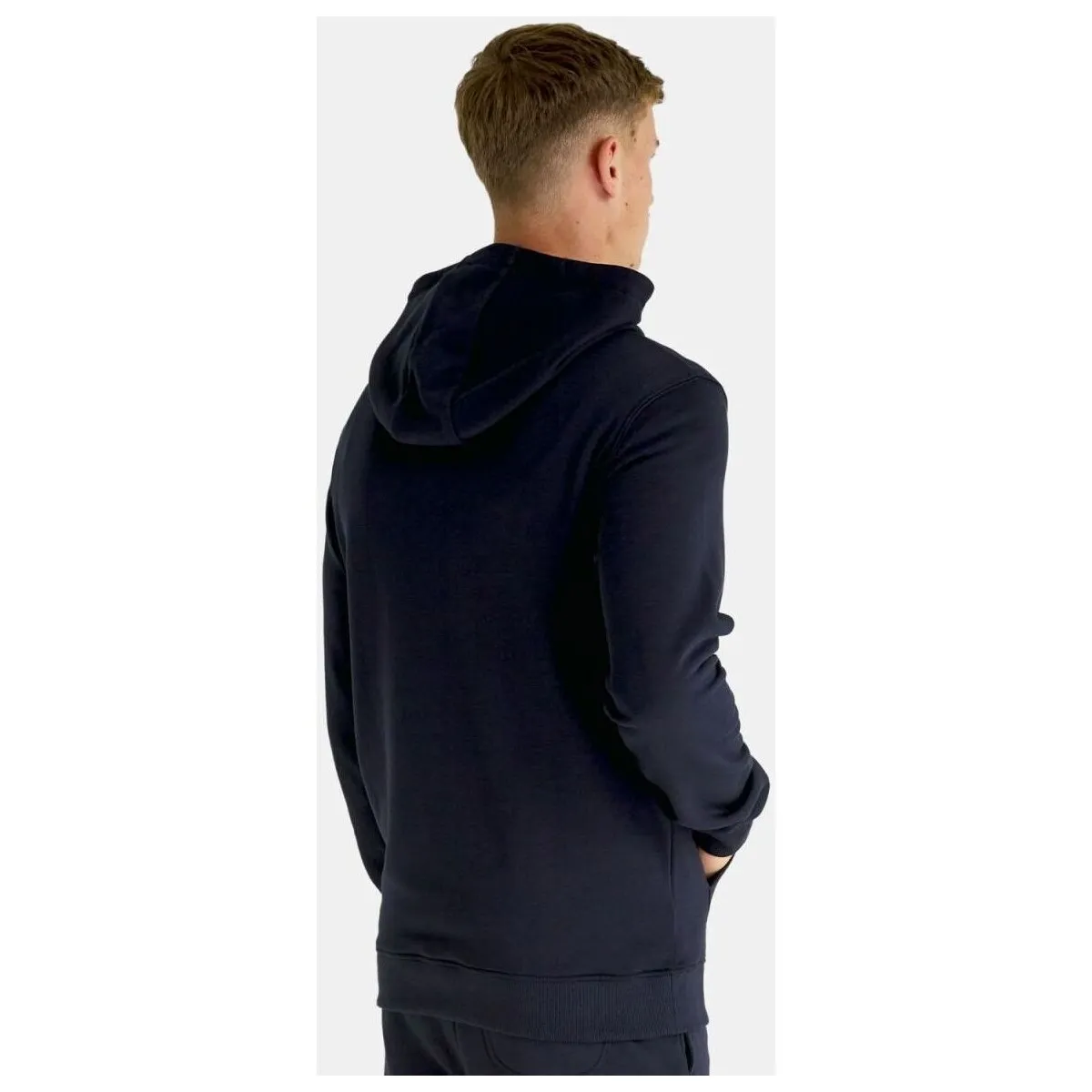 ML416TON TONAL PULLOVER HOODIEZ27. DARK NAVY
