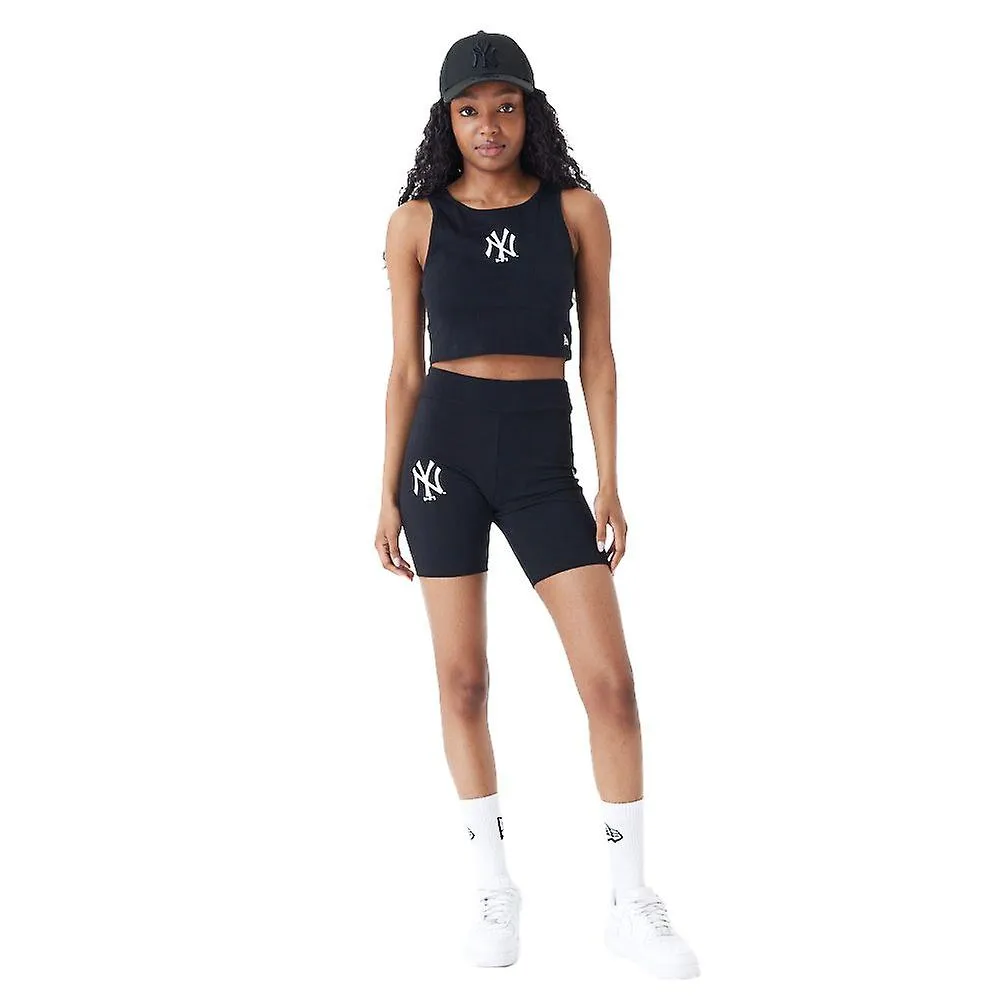 New Era Pantalones Cortos de Ciclismo Mujer New York Yankees negro