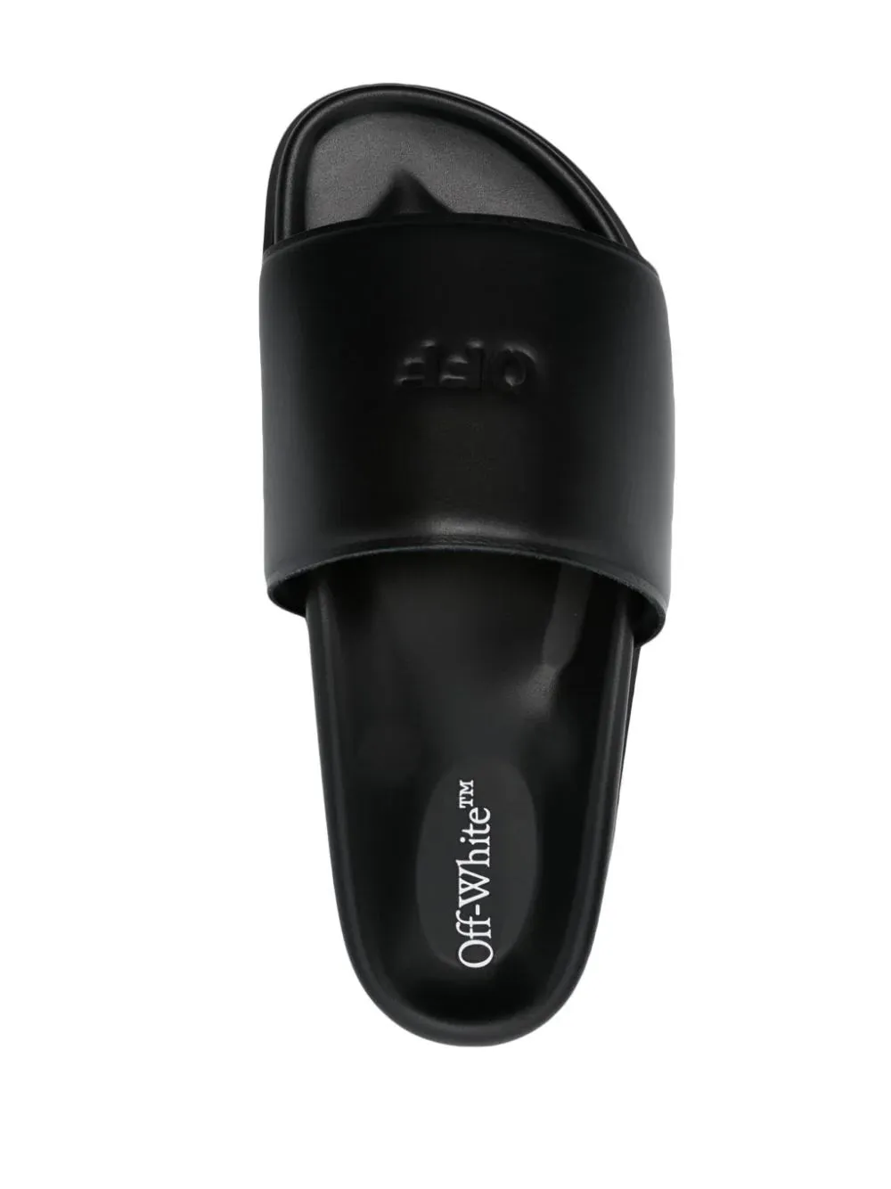 Off White Women Cloud Off Stamp Slides Black Black