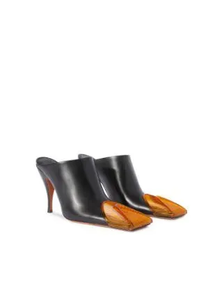 Off White Women Lunar Mule Black Orange