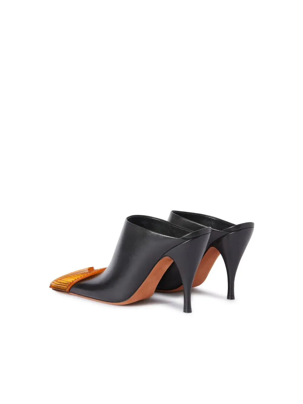 Off White Women Lunar Mule Black Orange