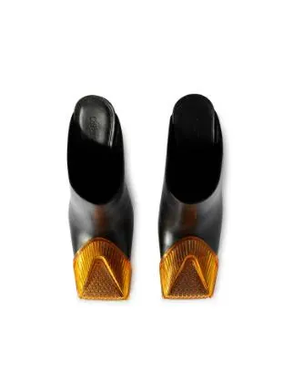 Off White Women Lunar Mule Black Orange