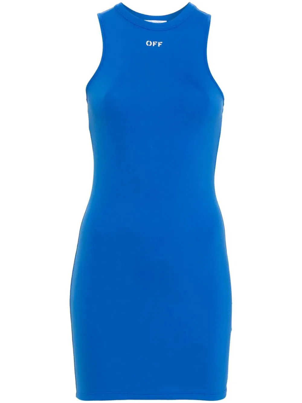 Off White Women Sleek Rowing Dress Nautical Blue White
