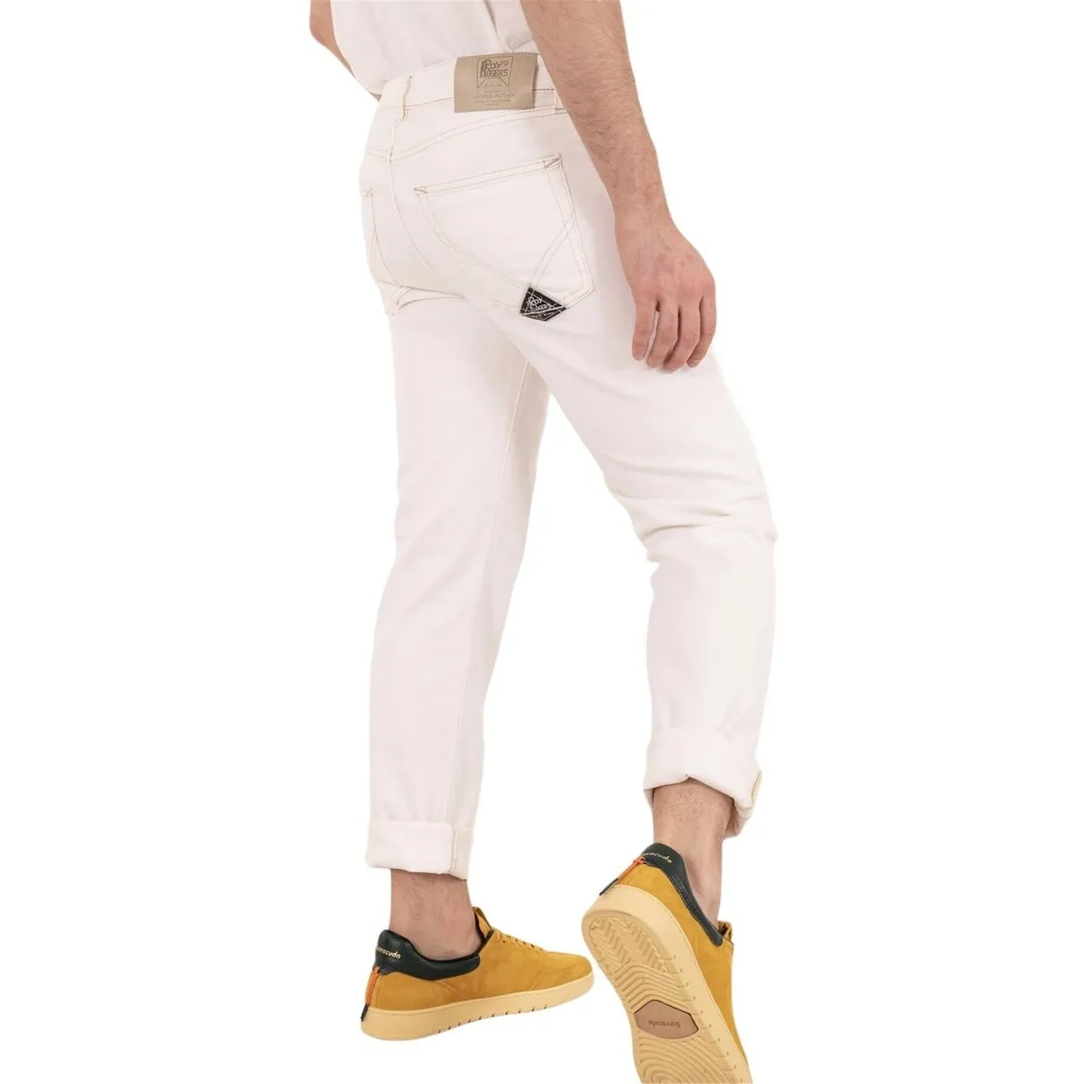 P23RRU110CD650111 Jeans hombre blanco