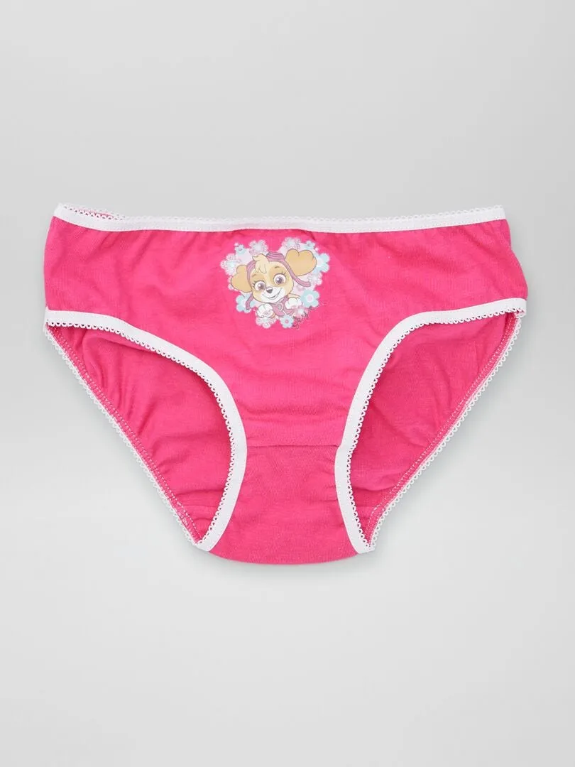 PACK DE 3 BRAGUITAS 'LA PATRULLA CANINA'  PURPURA