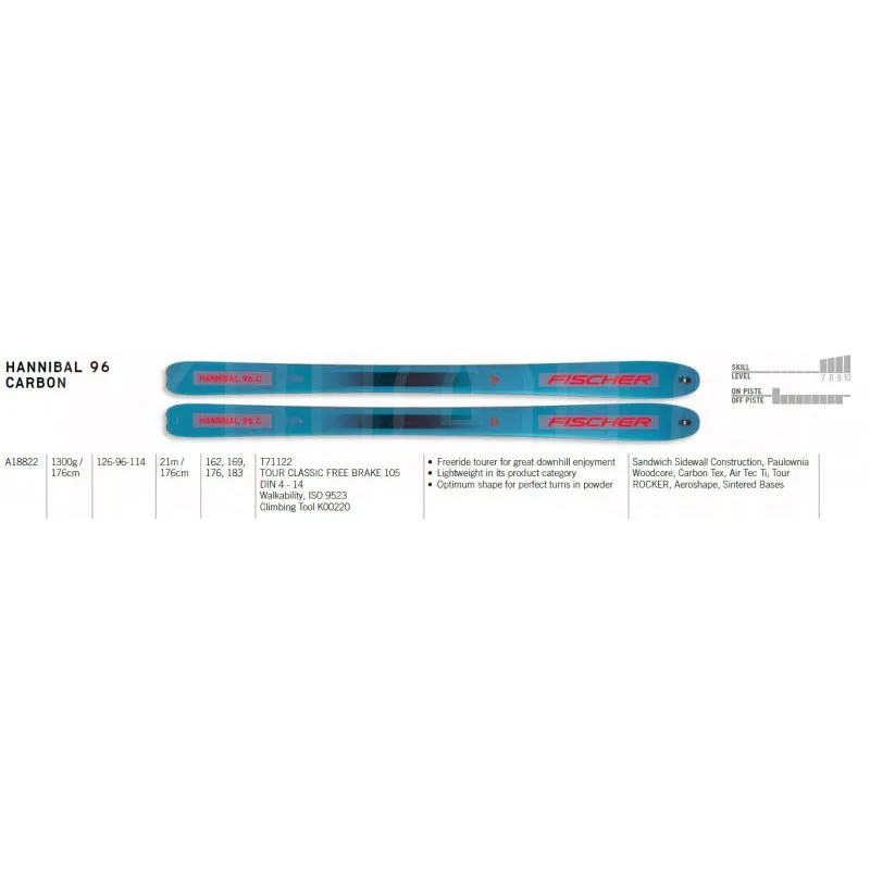 Pack de travesía HANNIBAL 96 CARBON Fischer + SPEED RADICAL Dynafit