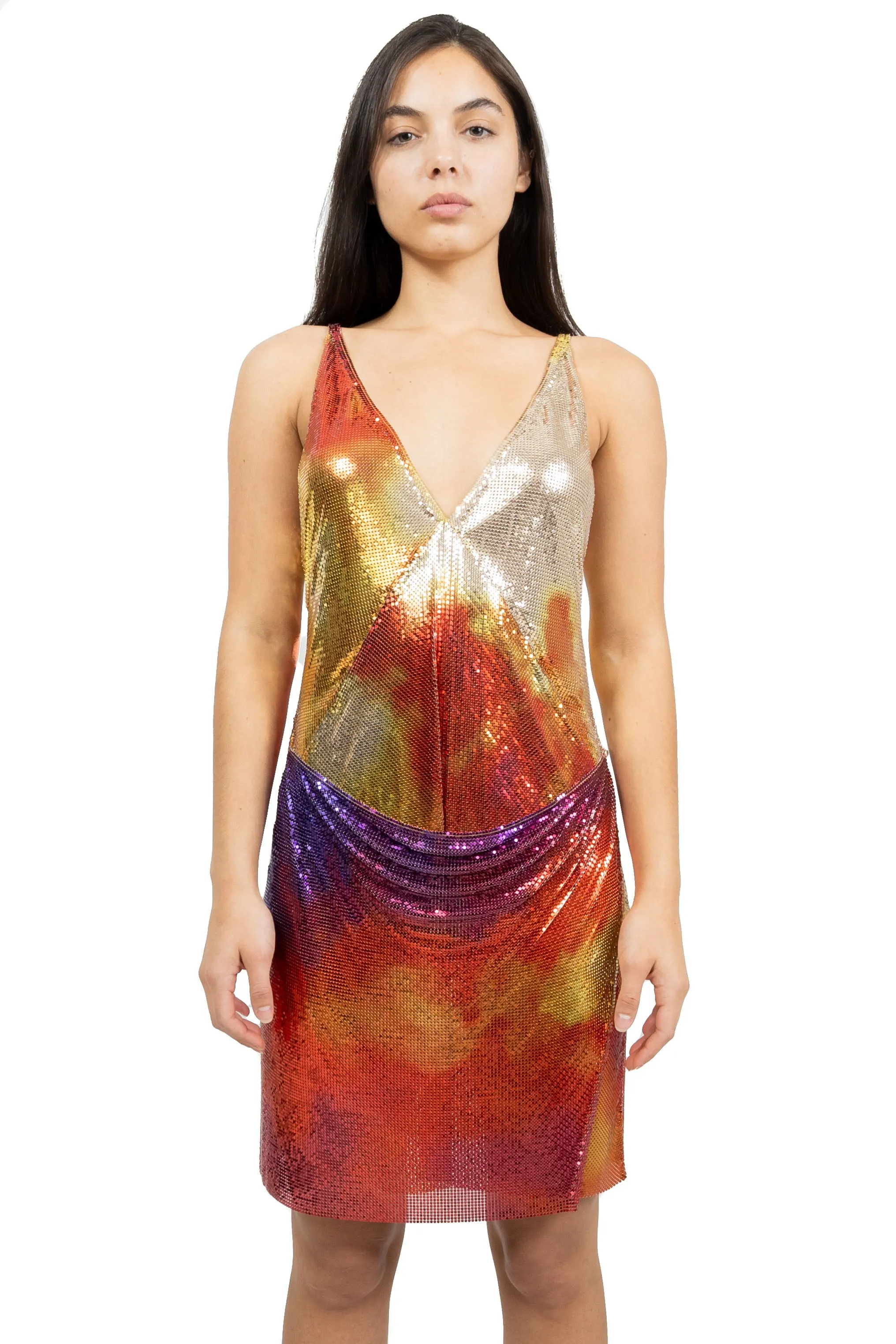 Paco Rabanne Women Multicolor Pixel Dress