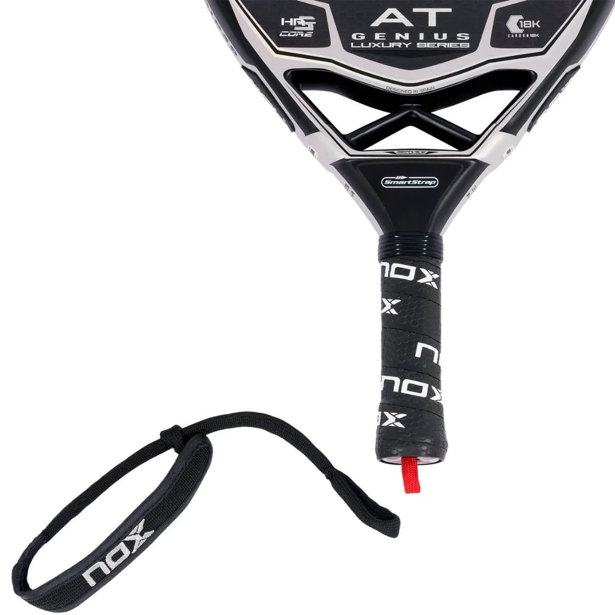 Pala Pádel Nox AT Luxury Genius Attack 18K Negra