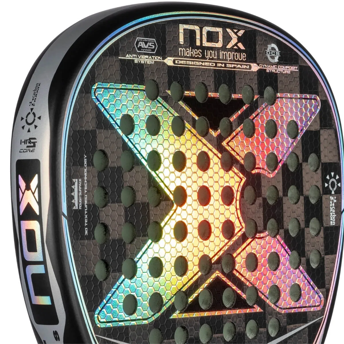 Pala Pádel Nox AT Luxury Genius Attack 18K Negra