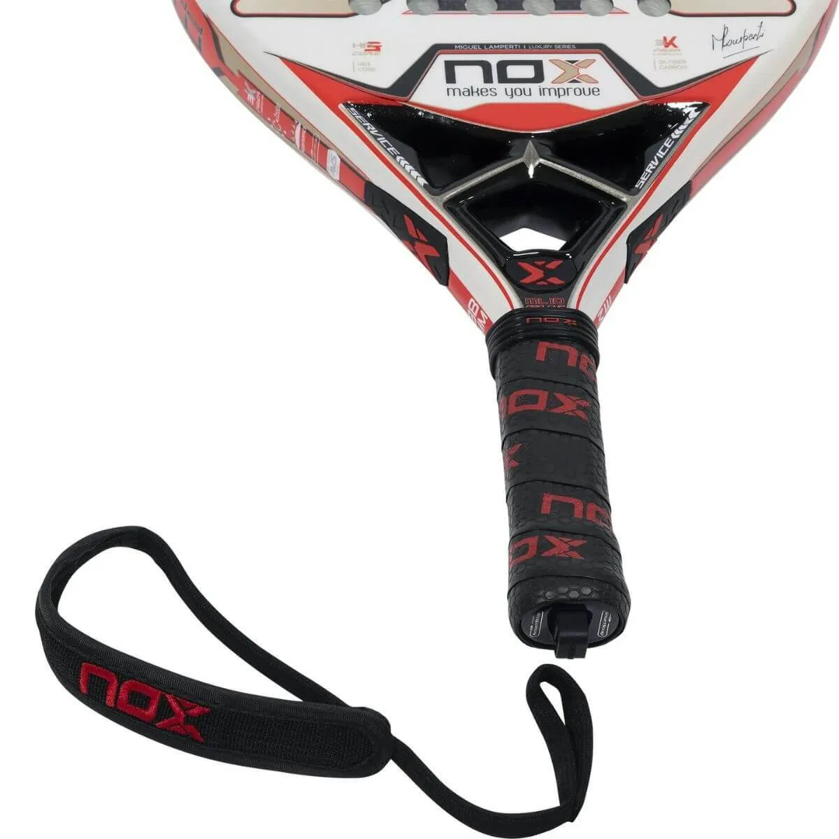 Pala Pádel Nox ML10 Pro Cup Luxury By Miguel Lamperi 2023 Blanca