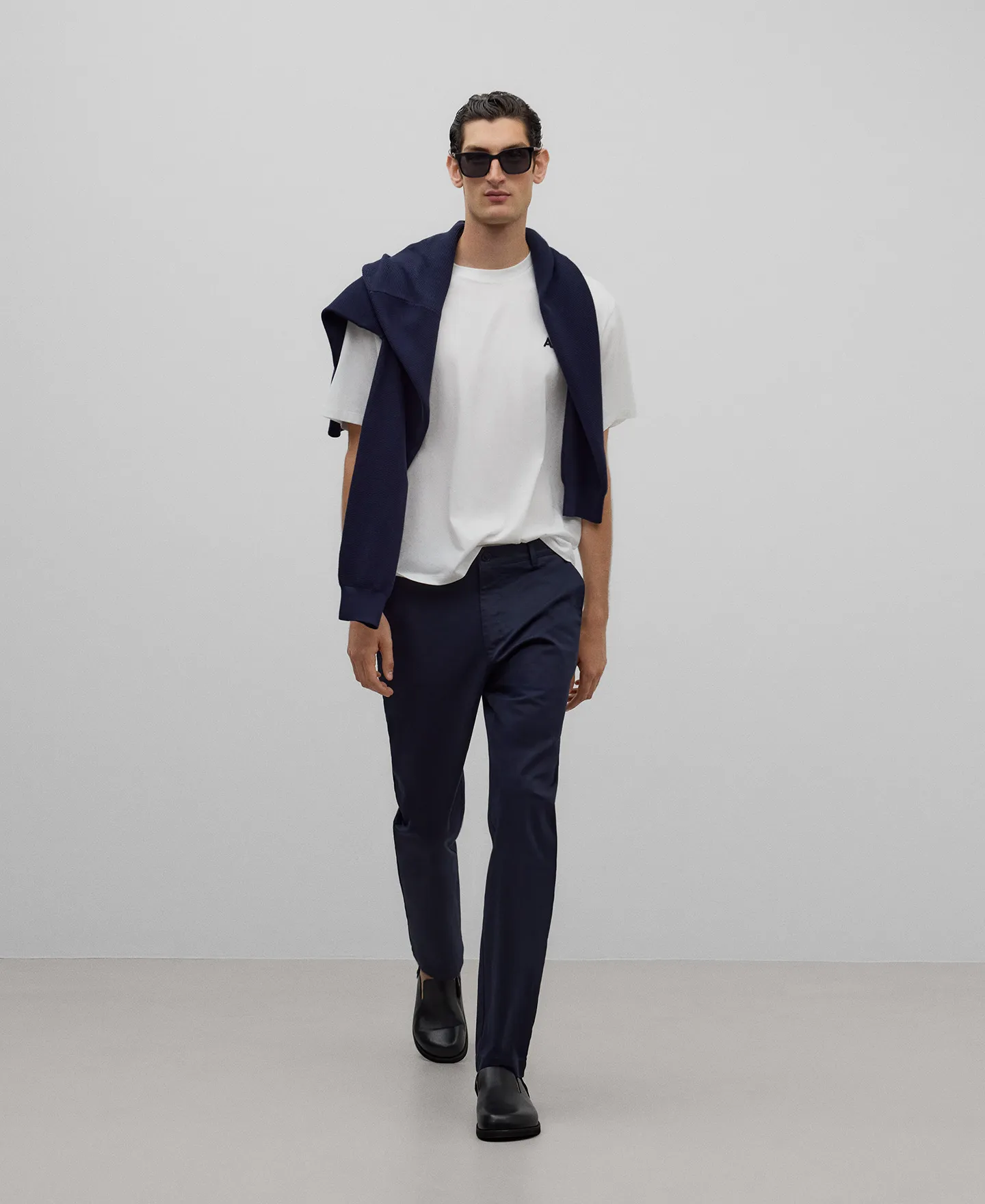 Pantalón chino twill de algodón hombre