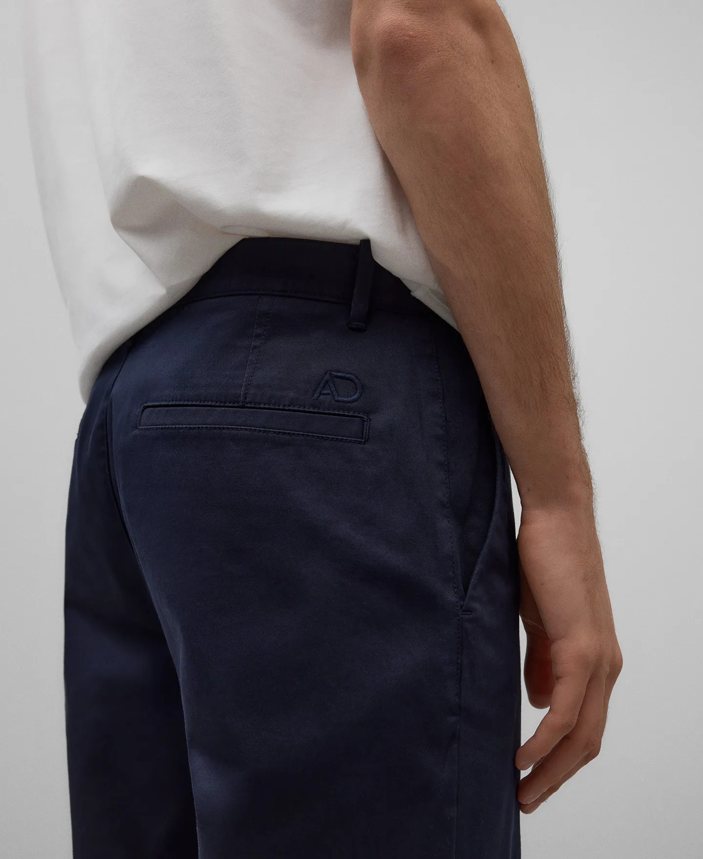 Pantalón chino twill de algodón hombre