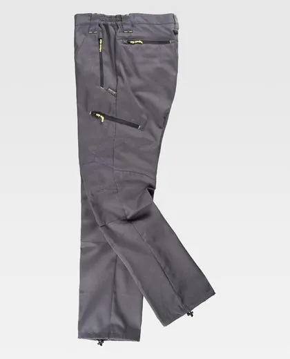 Pantalón de montaña, multibolsillos Gris