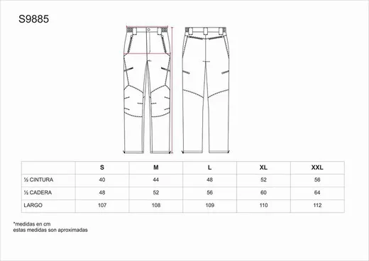 Pantalón de montaña, multibolsillos Gris