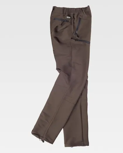 Pantalón de montaña, multibolsillos Marrón