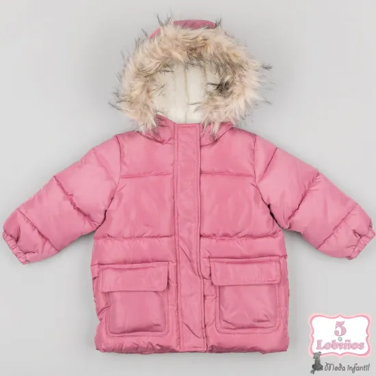 PARKA BEBÉ NIÑA ROSA PALO Zippy