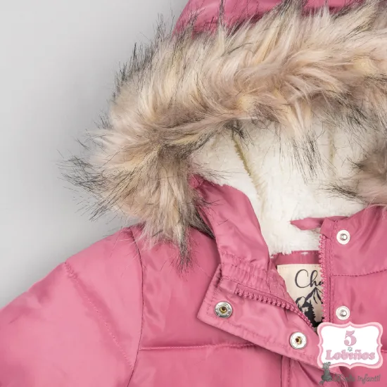 PARKA BEBÉ NIÑA ROSA PALO Zippy