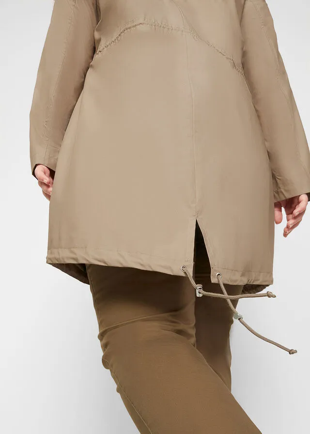 Parka con capucha Negro