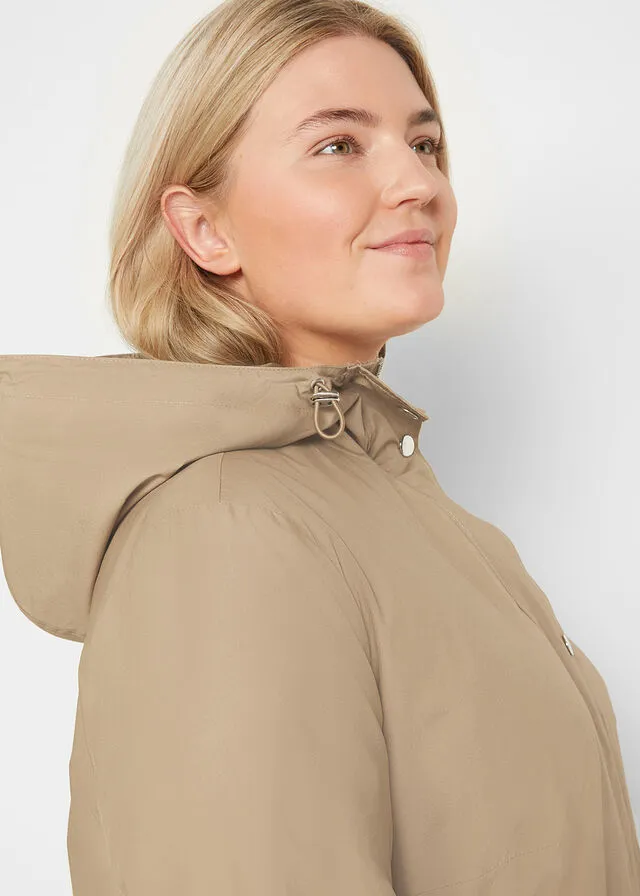 Parka con capucha Negro