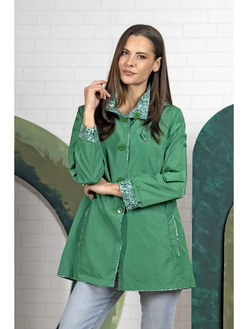 Parka reversible con capucha