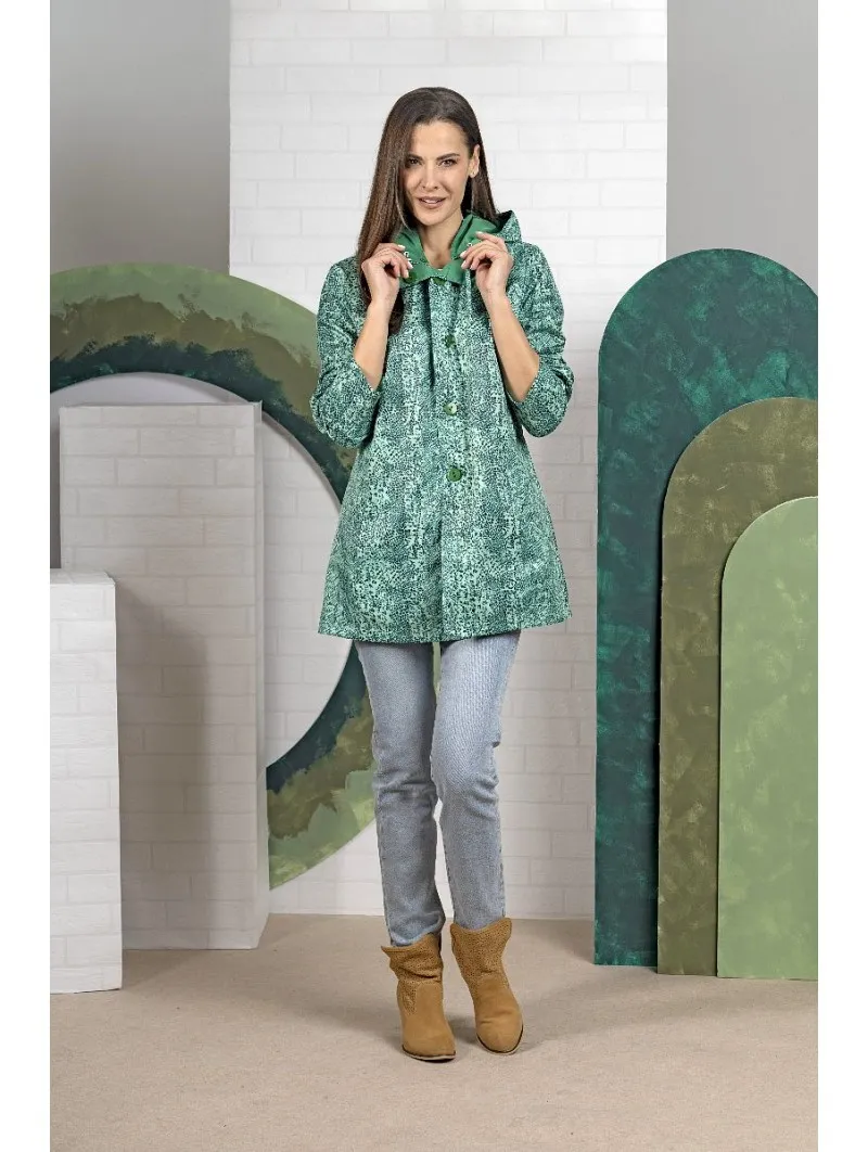 Parka reversible con capucha