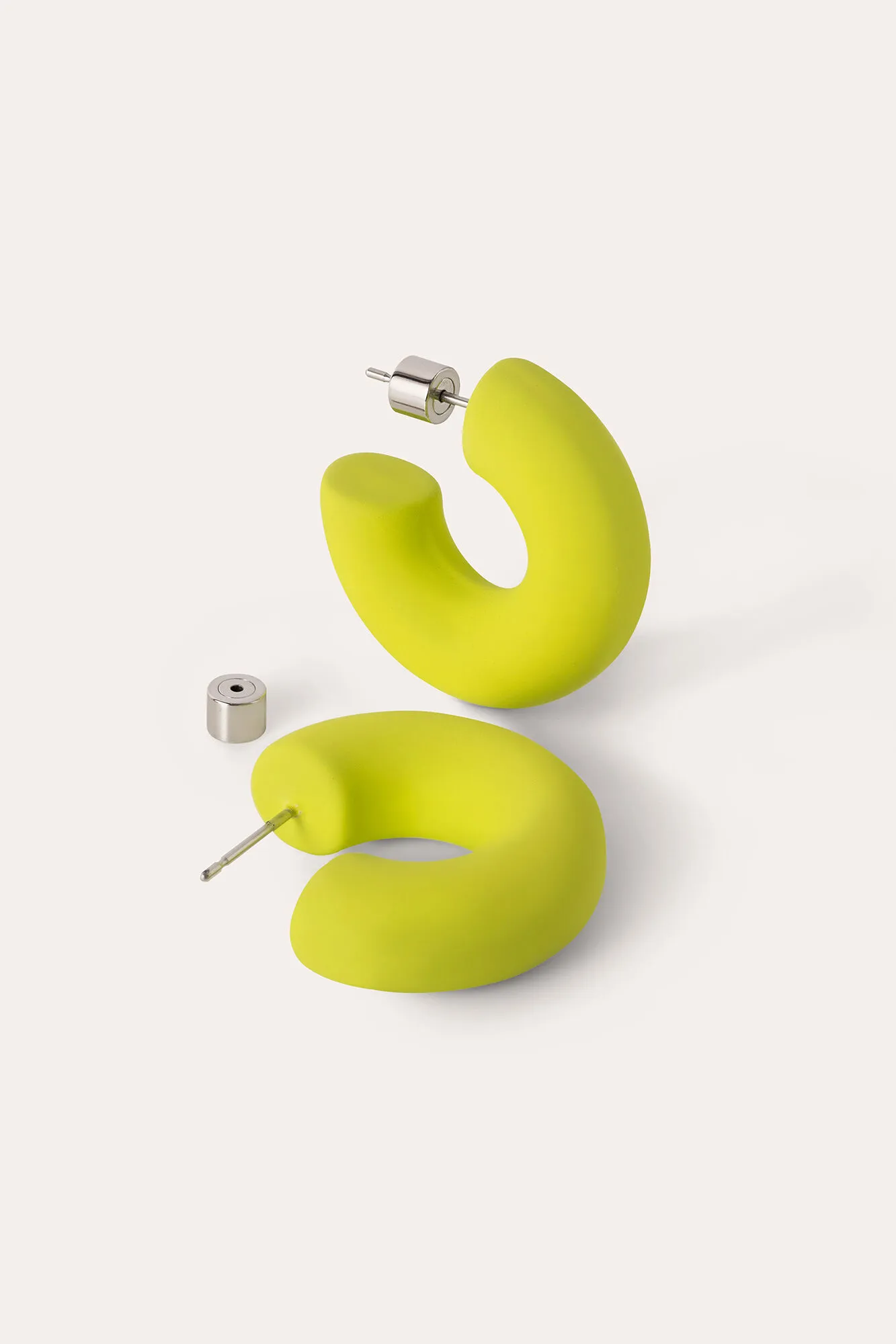 Pendientes Aro Gummy Lima Acero