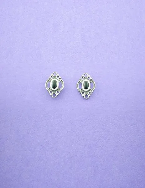 pendientes fink diamante azabache