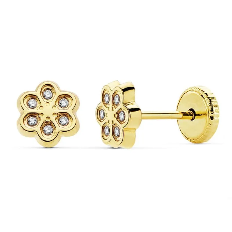 Pendientes Oro 6,5 mm.