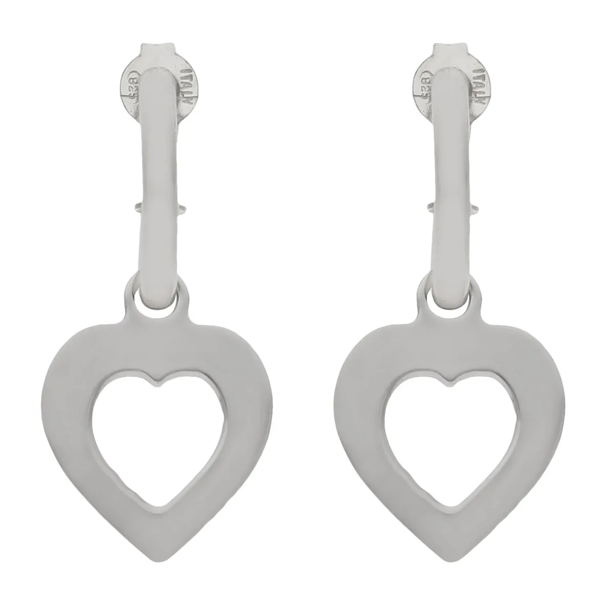 Pendientes Plata Corazón