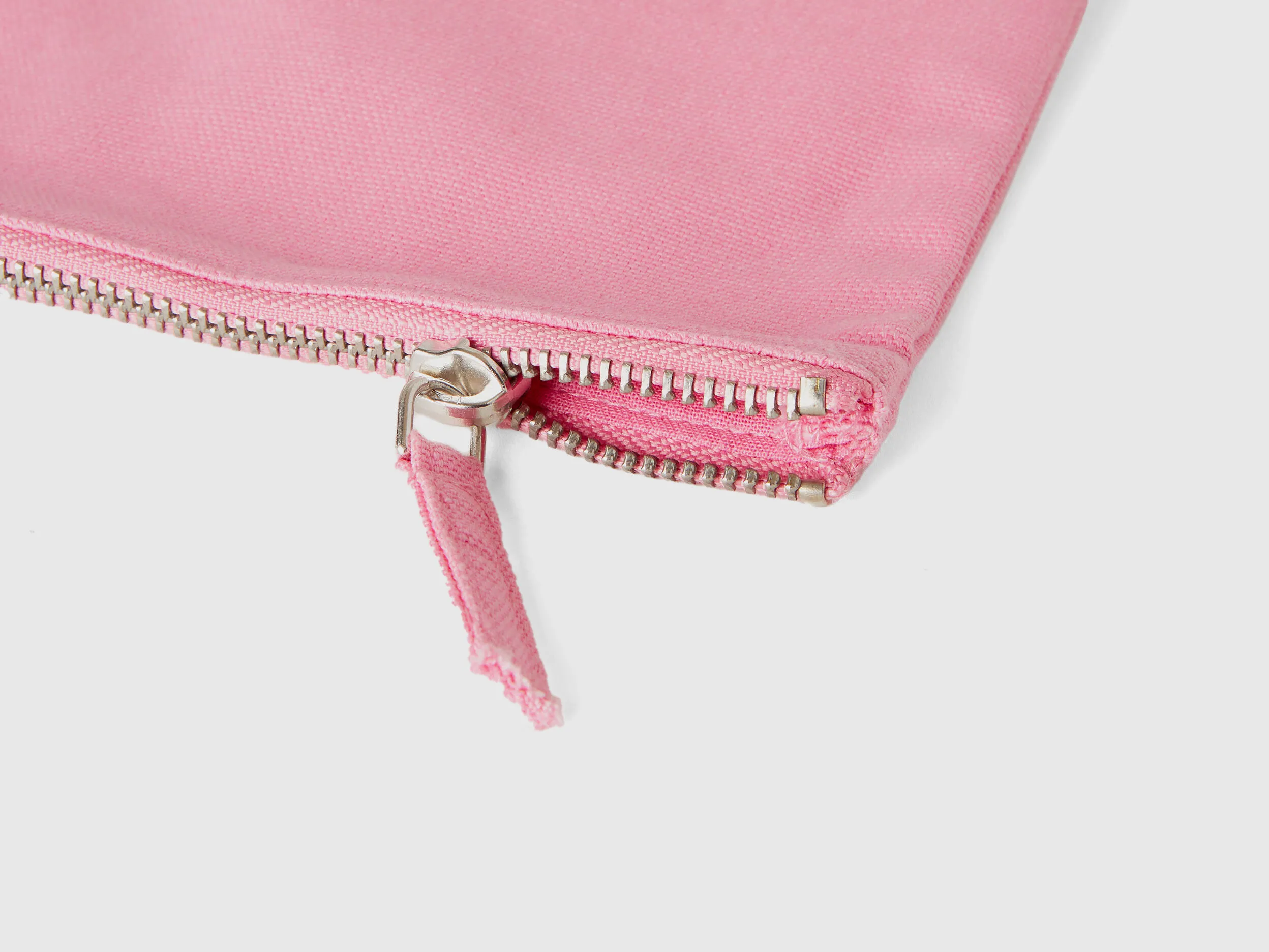 Pink clutch in pure cotton