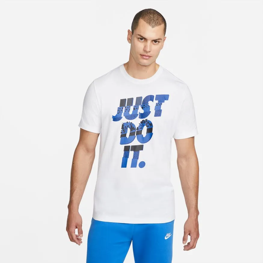Polera Urbana Hombre Nike  Sportswear JDI  Blanca