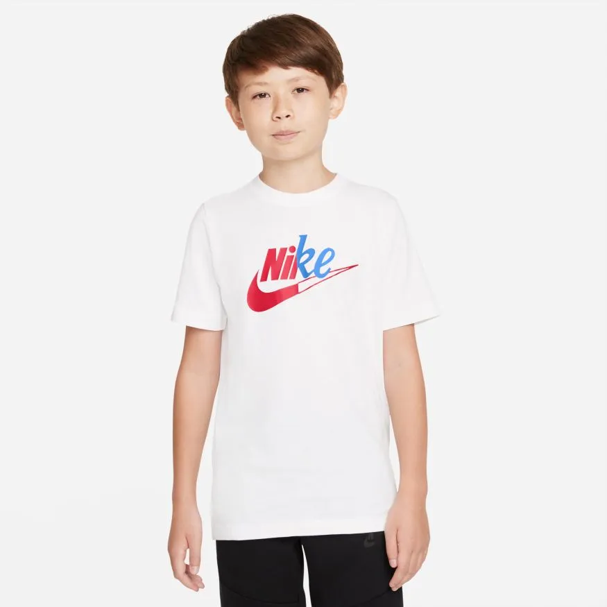Polera Urbana Niño Nike Sportswear Blanco