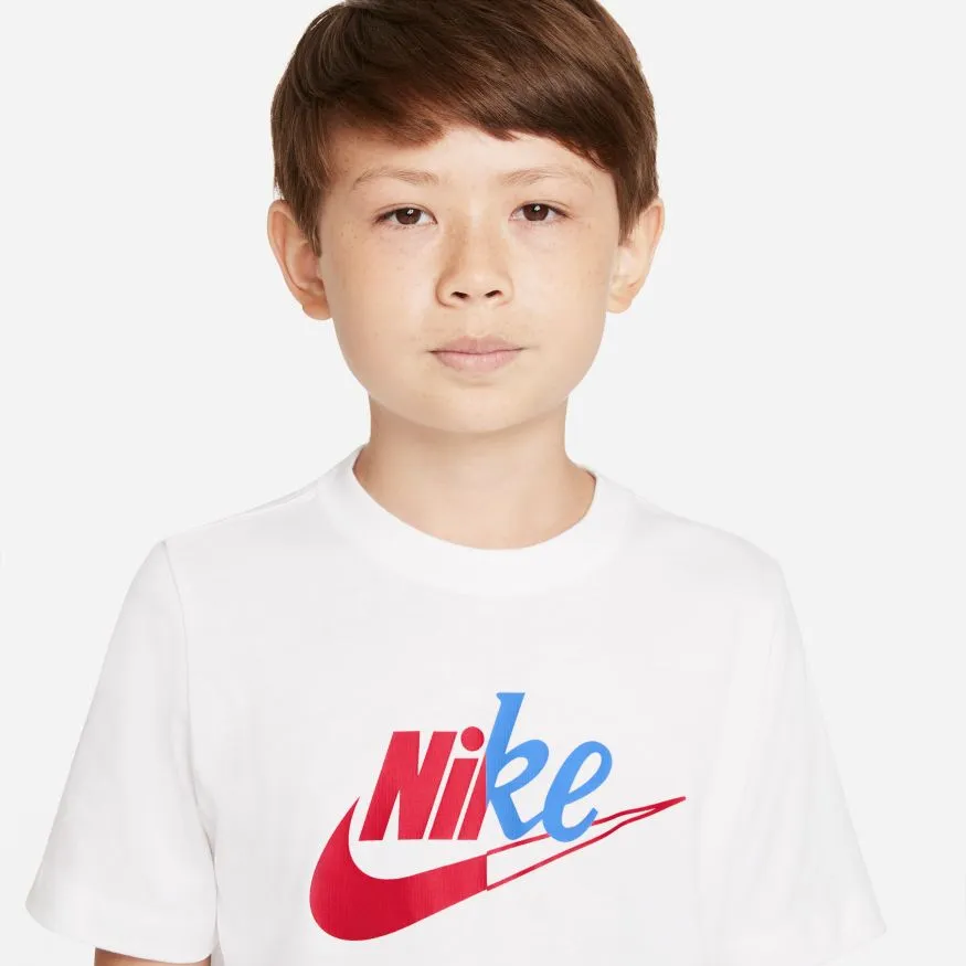 Polera Urbana Niño Nike Sportswear Blanco