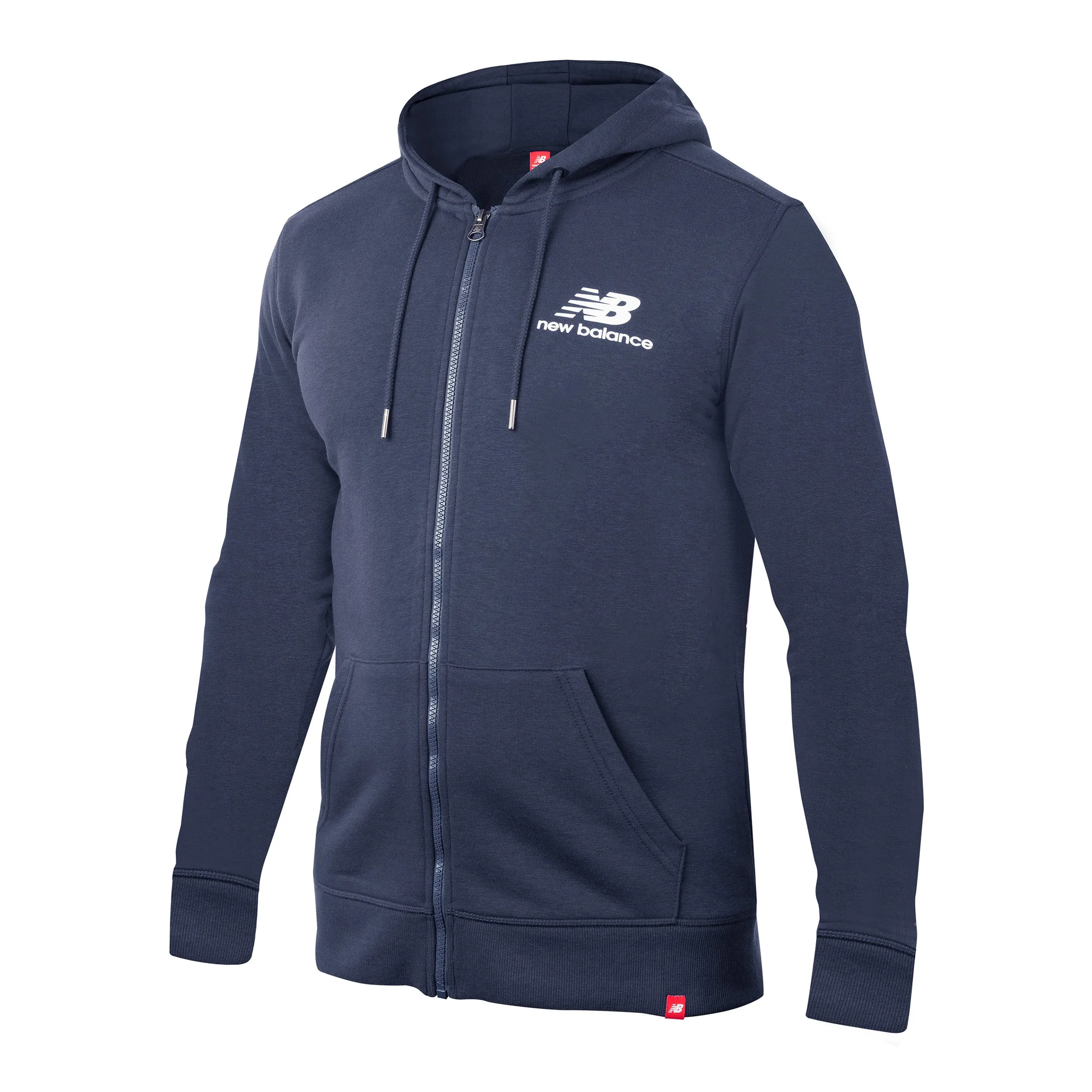 Polerón Hombre New Balance Full Zip Hoodie Azul Marino